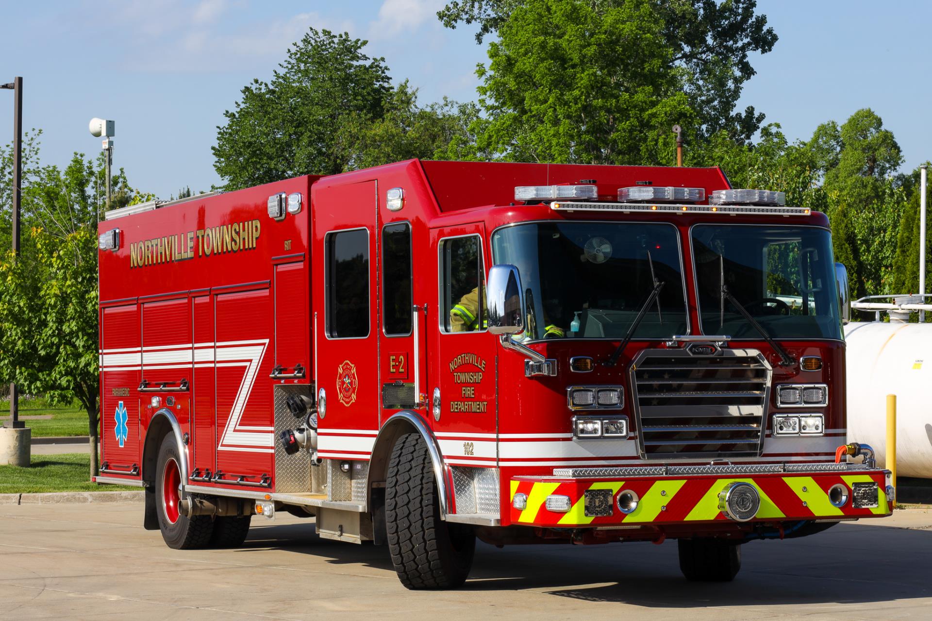 ntfd fire truck outdoors