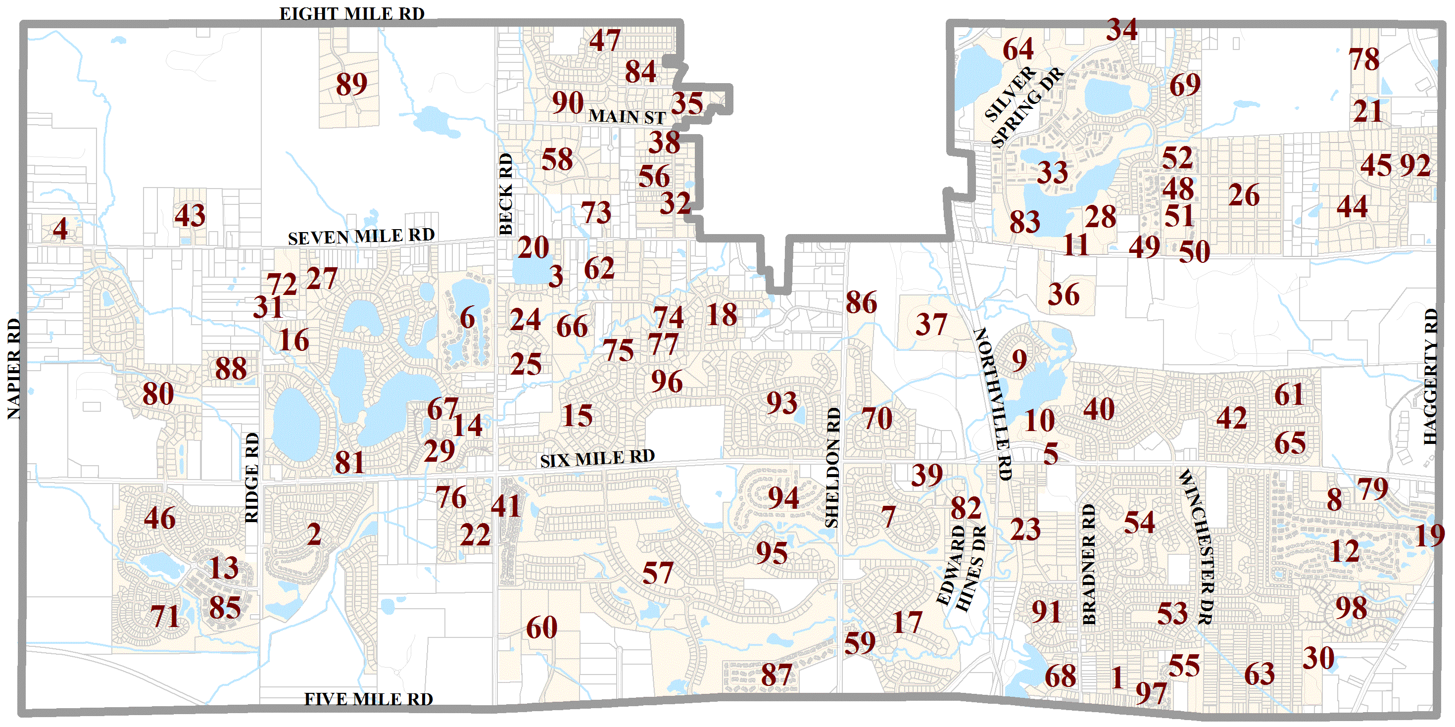 map of catch basins