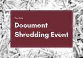 Document Shredding Event